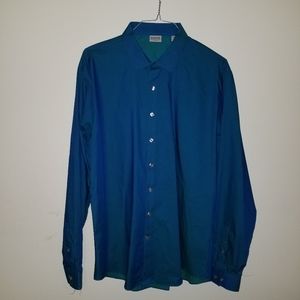 Brand New Kenneth Cole Reaction Blue Button Down Shirt